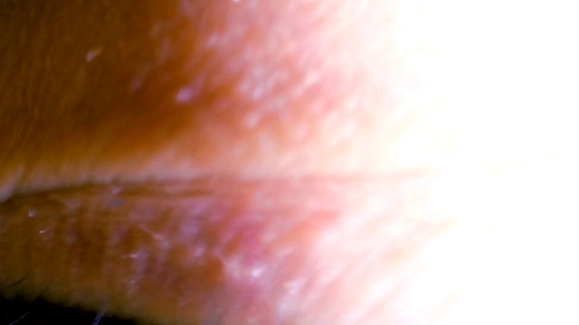 Video Reference: Skin, Close-up, Nose, Lip, Flesh, Hand, Mouth, Finger, Peach