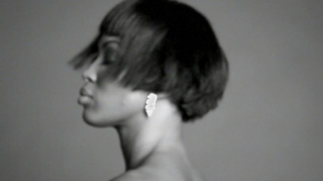 Video Reference: Hair, Face, Photograph, White, Hairstyle, Chin, Shoulder, Eyebrow, Neck, Monochrome