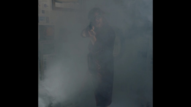Video Reference: Black, Photograph, White, Atmospheric phenomenon, Darkness, Atmosphere, Standing, Snapshot, Human, Photography
