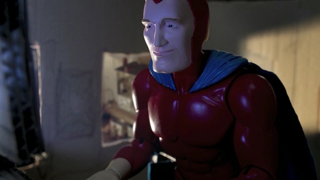 Video Reference: muscle, fictional character, superhero, action figure, Person