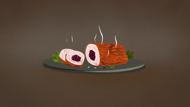 Video Reference: Food, Dish, Cuisine, Sashimi, À la carte food, Smoked salmon, Garnish, Canapé, Plate, Illustration