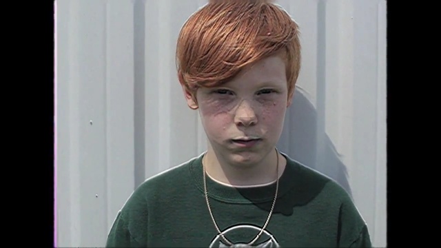 Video Reference: hair, human hair color, chin, forehead, eyebrow, hairstyle, blond, cheek, hair coloring, jaw, Person