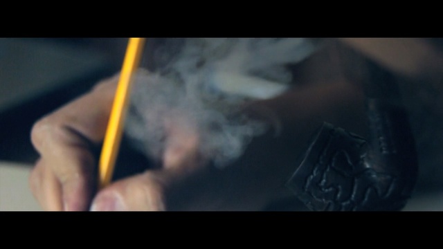 Video Reference: smoking, hand, finger, smoke, arm, mouth, human, muscle, screenshot, darkness