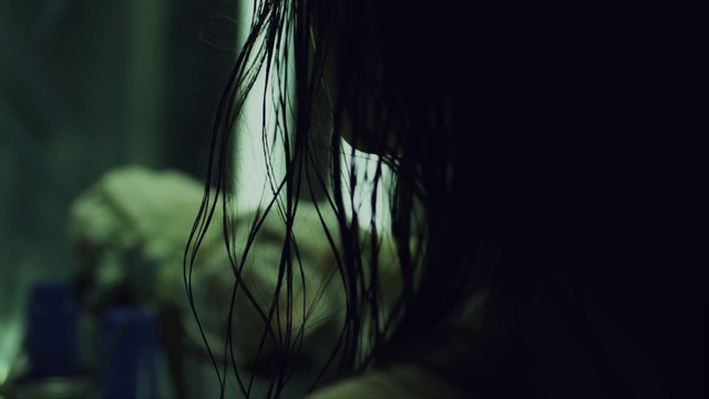 Video Reference: Hair, Green, Face, Black, Darkness, Light, Eye, Tree, Black hair, Close-up