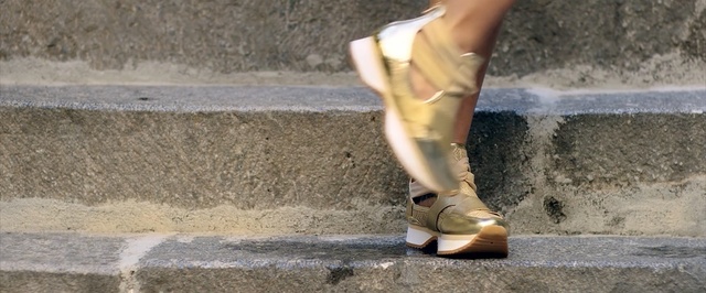 Video Reference: Footwear, Shoe, Leg, Human leg, Street fashion, Beige, Plimsoll shoe, Ankle, Outdoor shoe, Sandal