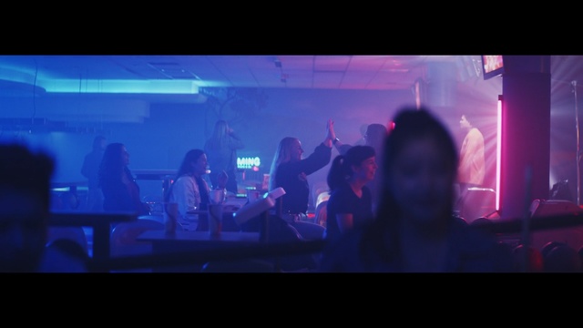 Video Reference: Blue, Light, Purple, Violet, Magenta, Music venue, Sky, Performance, Fun, Nightclub, Person