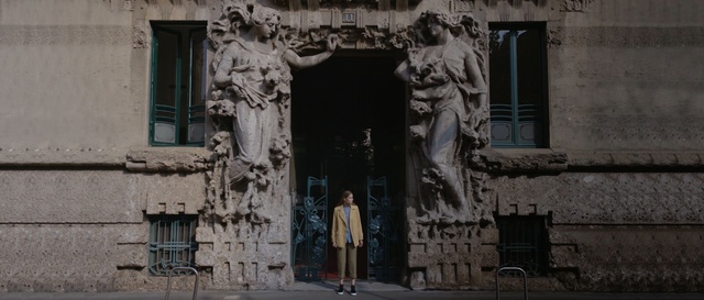 Video Reference: wall, architecture, window, building, facade, street, house, Person