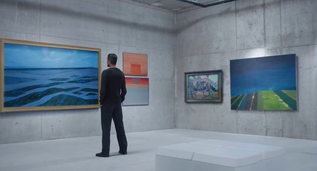 Video Reference: Art exhibition, Art gallery, Art, Tourist attraction, Modern art, Exhibition, Painting, Vernissage, Visual arts, Event