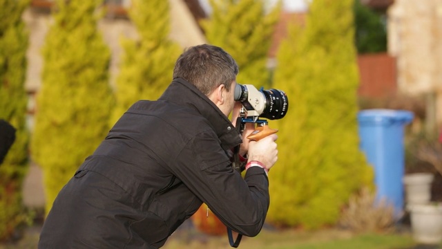 Video Reference: photograph, vertebrate, plant, tree, photographer, event, ceremony, autumn, grass, Person