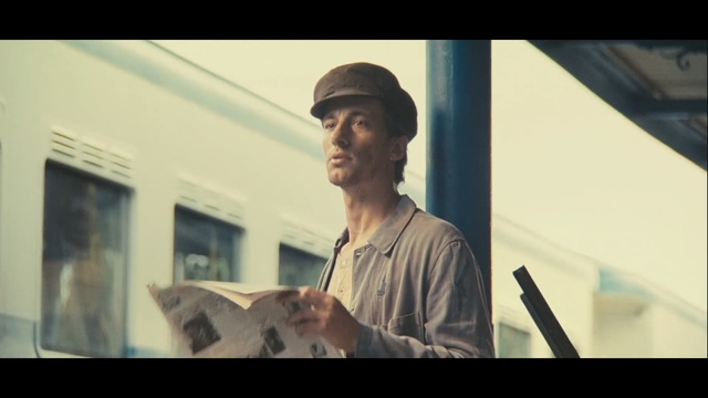 Video Reference: facial hair, human behavior, screenshot, electronic device, fun, Person