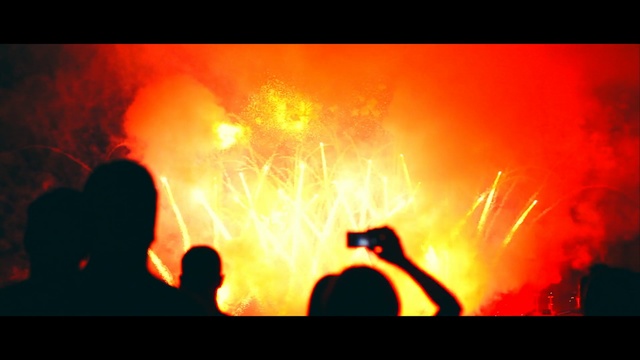 Video Reference: heat, fire, flame, geological phenomenon, atmosphere, smoke, sky, darkness, computer wallpaper, bonfire, Person