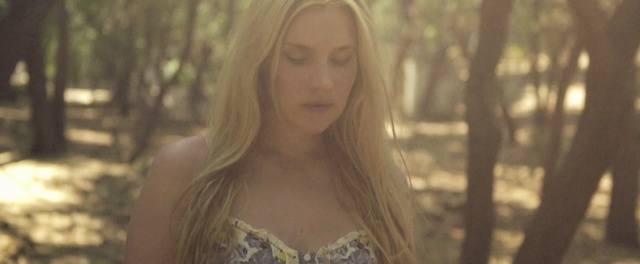 Video Reference: human hair color, blond, girl, beauty, sunlight, long hair, grass, tree, screenshot, forest, Person