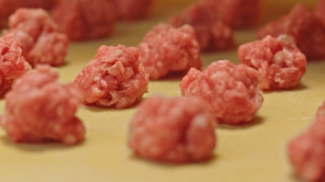 Video Reference: Food, Dish, Cuisine, Meatball, Ingredient, Meat, Recipe, Produce, Person