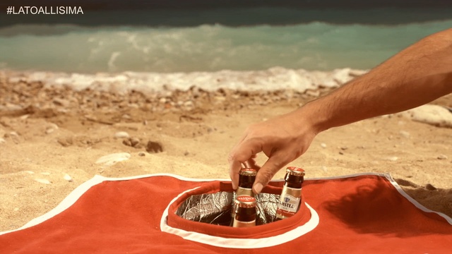 Video Reference: sandal, shoe, beach, footwear, sand, sea, summer, vacation, covering