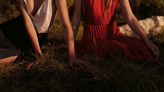 Video Reference: People in nature, Red, Lady, Human body, Leg, Adaptation, Flesh, Photography, Dress, Darkness