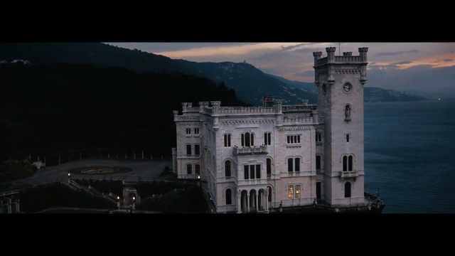 Video Reference: landmark, sky, building, architecture, atmosphere, castle, night, evening, tower, darkness, Person