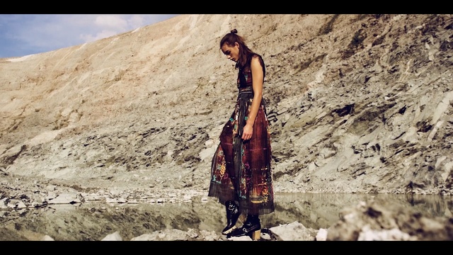 Video Reference: rock, sky, girl, soil, sand, extreme sport, landscape, adventure, Person