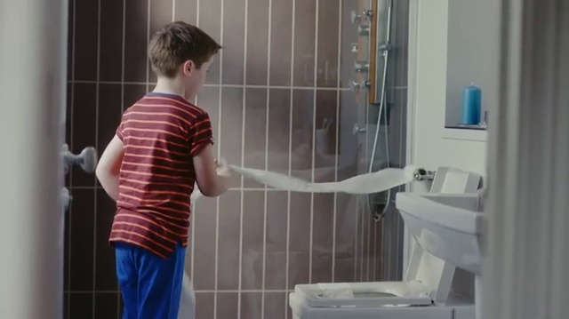 Video Reference: Bathroom, Room, Plumbing fixture, Tile, Shower