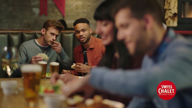 Video Reference: Alcohol, Fun, Restaurant, Drink, Conversation, Food, Beer, Person