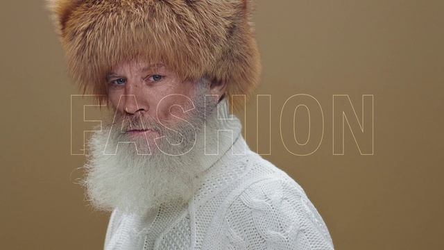 Video Reference: Fur, Hair, Facial hair, Beard, Skin, Nose, Fur clothing, Moustache, Headgear, Cap