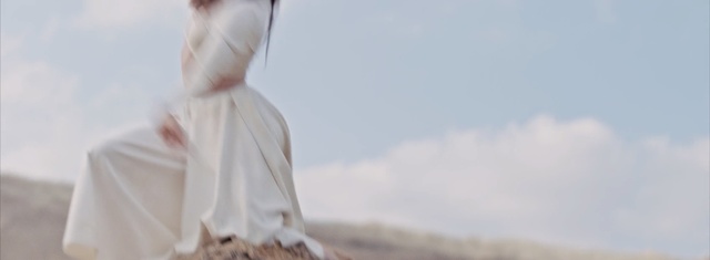 Video Reference: dress, sky, girl, neck, gown, photo shoot, long hair