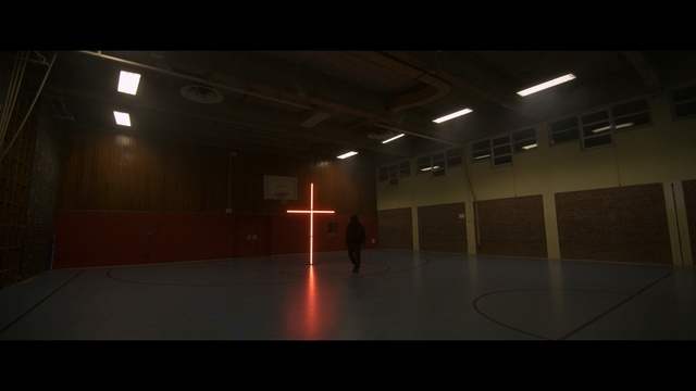 Video Reference: Light, Sport venue, Darkness, Hall, Ceiling, Person