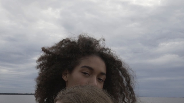 Video Reference: hair, sky, cloud, hairstyle, sea, tree, girl, vacation, water, long hair