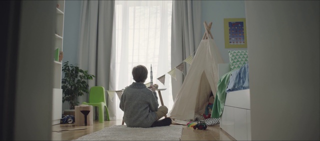 Video Reference: Curtain, Room, Interior design, Textile, Floor, Architecture, Child, Furniture, Plant, Flooring