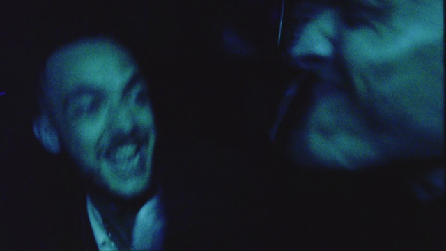 Video Reference: Face, Blue, Black, Head, Darkness, Light, Nose, Human, Fiction, Turquoise, Person