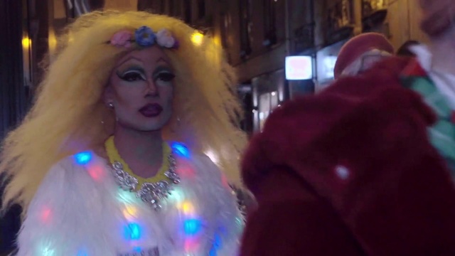 Video Reference: Lady, Fun, Event, Carnival, Festival, Smile, Tradition, Magenta, Costume, Performance