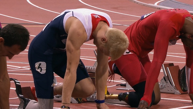 Video Reference: athletics, sports, man, athlete, sport venue, track and field athletics, running, physical fitness, sprint, race, Person