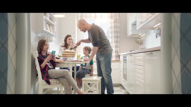 Video Reference: Sitting, Room, Furniture, Conversation, Interior design, Photography, Table, Home, Happy, Child