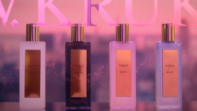 Video Reference: Product, Bottle, Glass bottle, Perfume, Pink, Liquid, Material property, Tints and shades, Fluid, Spray