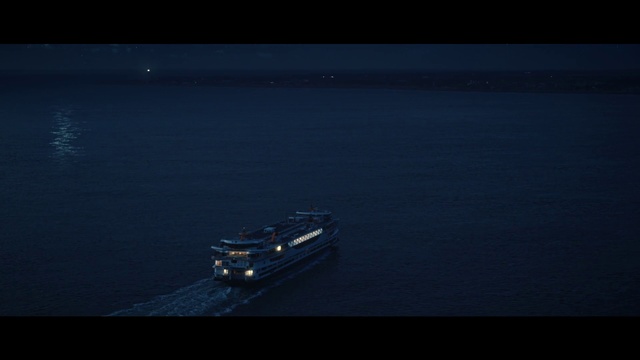 Video Reference: Water transportation, Sky, Blue, Water, Black, Sea, Calm, Horizon, Boat, Night