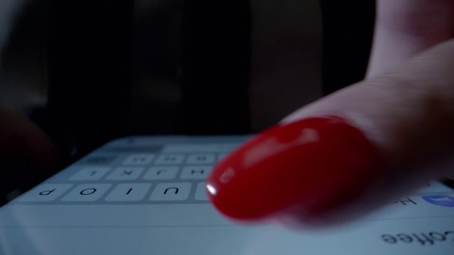 Video Reference: Red, Finger, Hand, Nail, Technology, Electronic device, Close-up, Computer keyboard, Carmine, Photography
