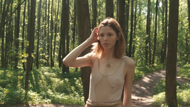 Video Reference: nature, tree, beauty, human hair color, girl, woody plant, forest, grass, woodland, blond, Person
