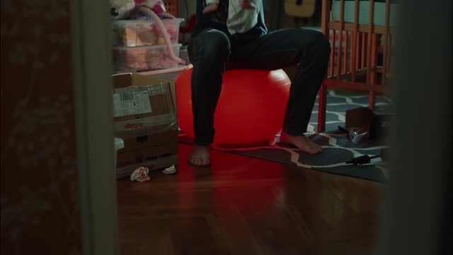 Video Reference: Floor, Red, Leg, Flooring, Thigh, Hardwood, Standing, Human leg, Snapshot, Footwear