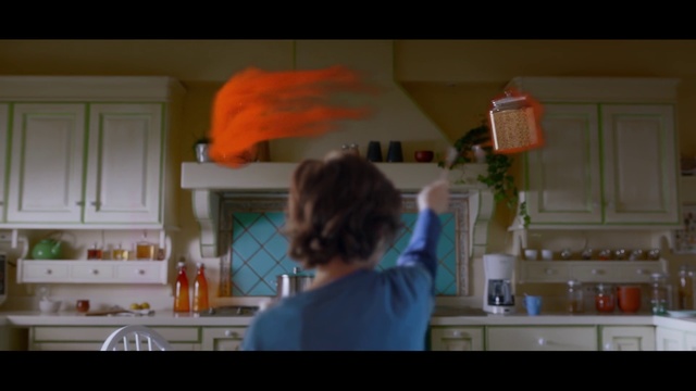 Video Reference: Kitchen, Room, Orange, Home, Furniture, House, Cabinetry