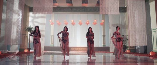 Video Reference: dress, temple, tourist attraction, window, Person