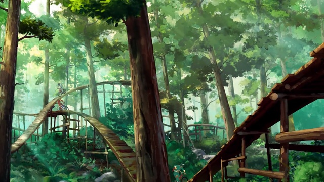 Video Reference: green, vegetation, jungle, tree, forest, rainforest, plant, old growth forest, biome, sunlight