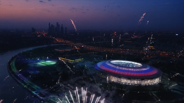 Video Reference: cityscape, structure, atmosphere, metropolis, city, night, sport venue, aerial photography, sky, skyline