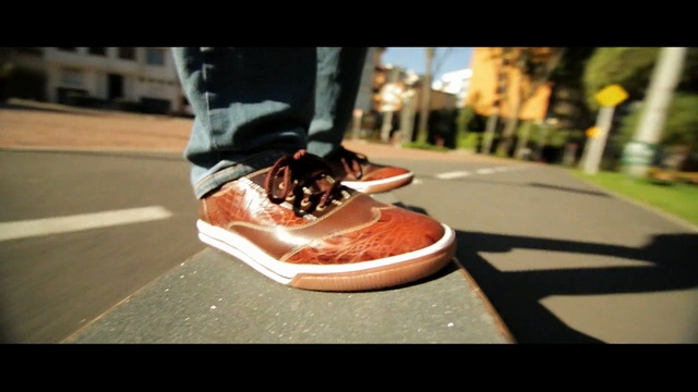 Video Reference: footwear, shoe, sneakers, outdoor shoe, fisheye lens, car, vehicle, fun