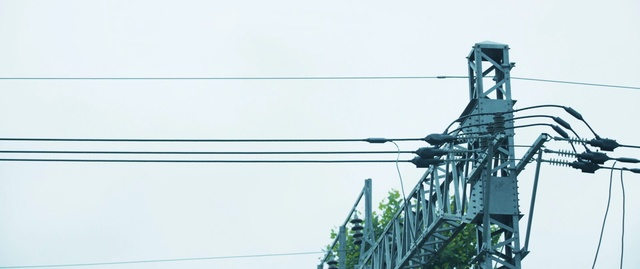 Video Reference: electricity, electrical supply, sky, overhead power line, wire, tree, public utility, line, technology