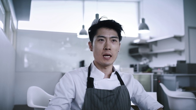 Video Reference: Cook, White-collar worker, Chef, Waiting staff, Job, Jaw, Uniform, Smile