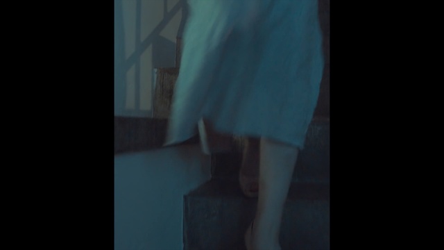 Video Reference: blue, white, photograph, black, green, dress, light, darkness, girl, snapshot