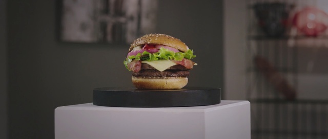 Video Reference: hamburger, fast food, finger food, food