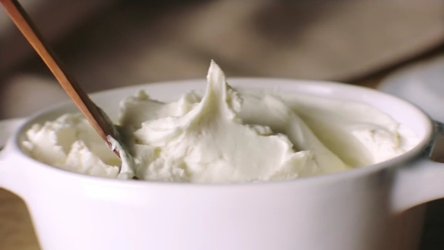 Video Reference: Food, Cream, Whipped cream, Dish, Sour cream, Crème fraîche, Cuisine, Ingredient, Frozen yogurt, Buttercream