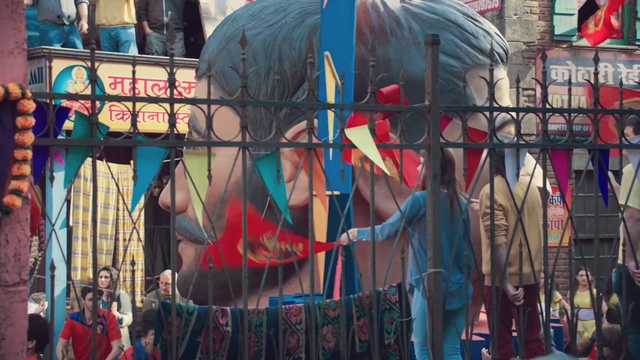 Video Reference: Elephant, Elephants and Mammoths, Art, Temple, Textile, Mural, Visual arts, Street art, Street, Indian elephant, Person