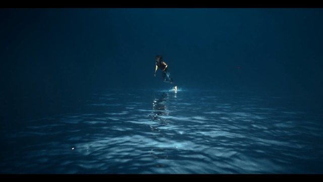 Video Reference: water, sea, atmosphere, ocean, light, screenshot, darkness, underwater, freediving, wave