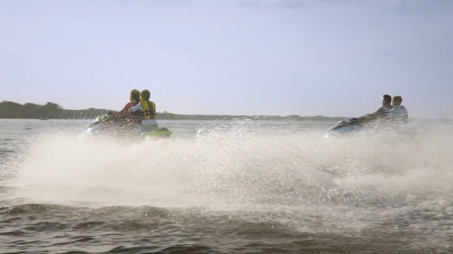 Video Reference: waterway, jet ski, water transportation, boating, water, watercraft, personal water craft, wave, vehicle, wind wave